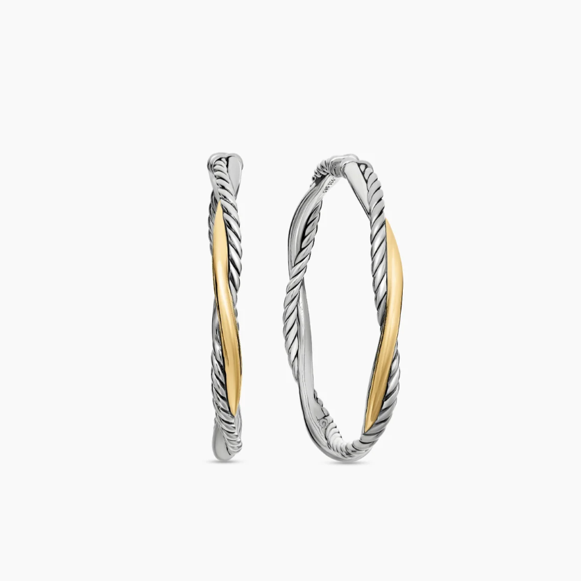 David Yurman Cable Collectibles Hoop Earrings